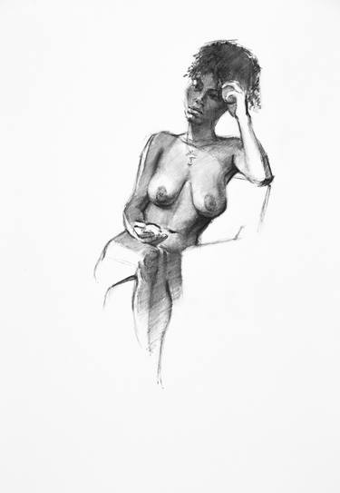 Original Figurative Body Drawings by Linda Pearlman Karlsberg