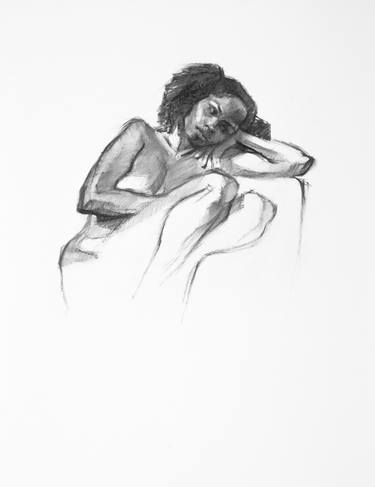 Original Figurative Body Drawings by Linda Pearlman Karlsberg