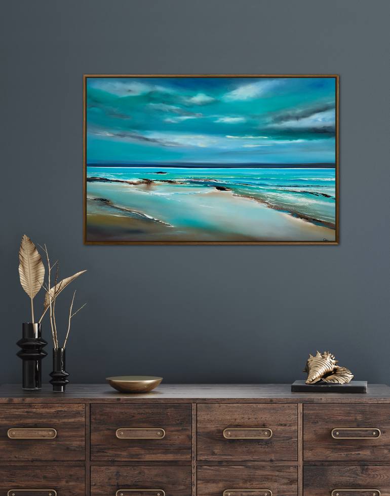 Original Expressionism Seascape Painting by Geoff Pike