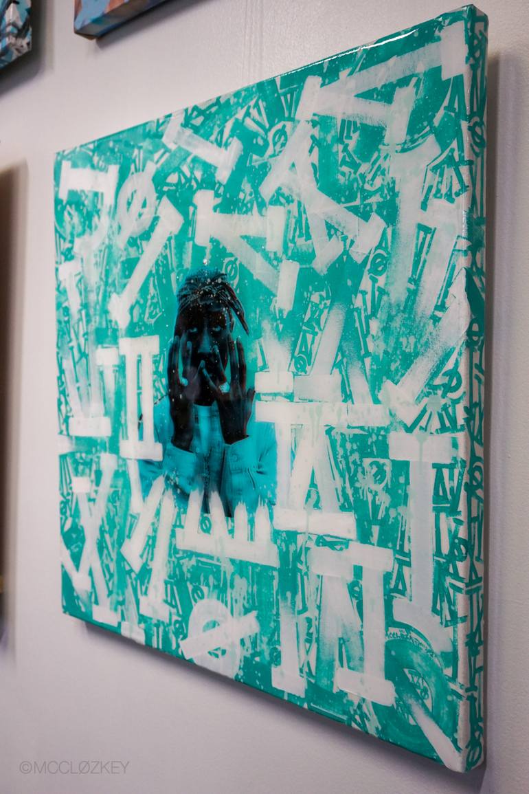 Original Abstract Pop Culture/Celebrity Painting by Joseph Daniel Mccløzkey