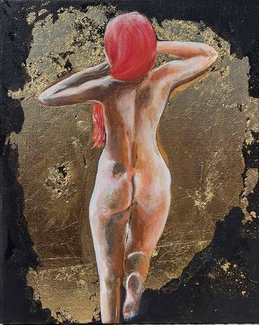 Original Figurative Nude Mixed Media by Valentina Calamello