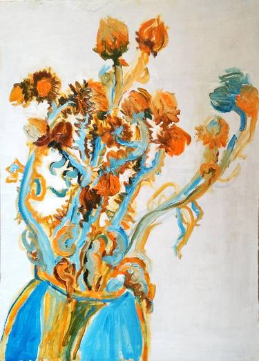 Print of Expressionism Botanic Paintings by Mykhailo Miekhanoshyn