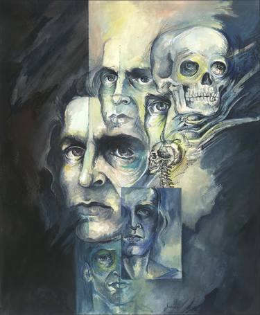 Original Conceptual Mortality Paintings by Fanitsa Petrou