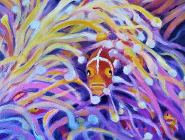 Original Figurative Fish Paintings by Denise Campbell