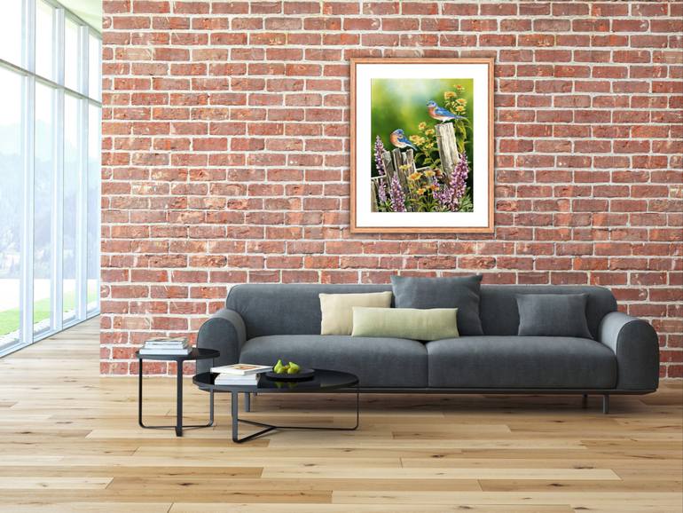 Original Illustration Nature Painting by Debbie Friis-Pettitt