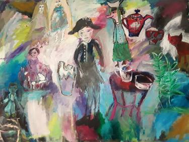 Original Impressionism Children Paintings by Debbie Schramer