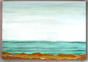 'Sandpaper Seascape - Blue Grey' thumb