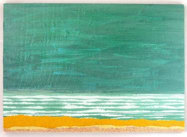 'Sandpaper Seascape - Greeny Blue' thumb