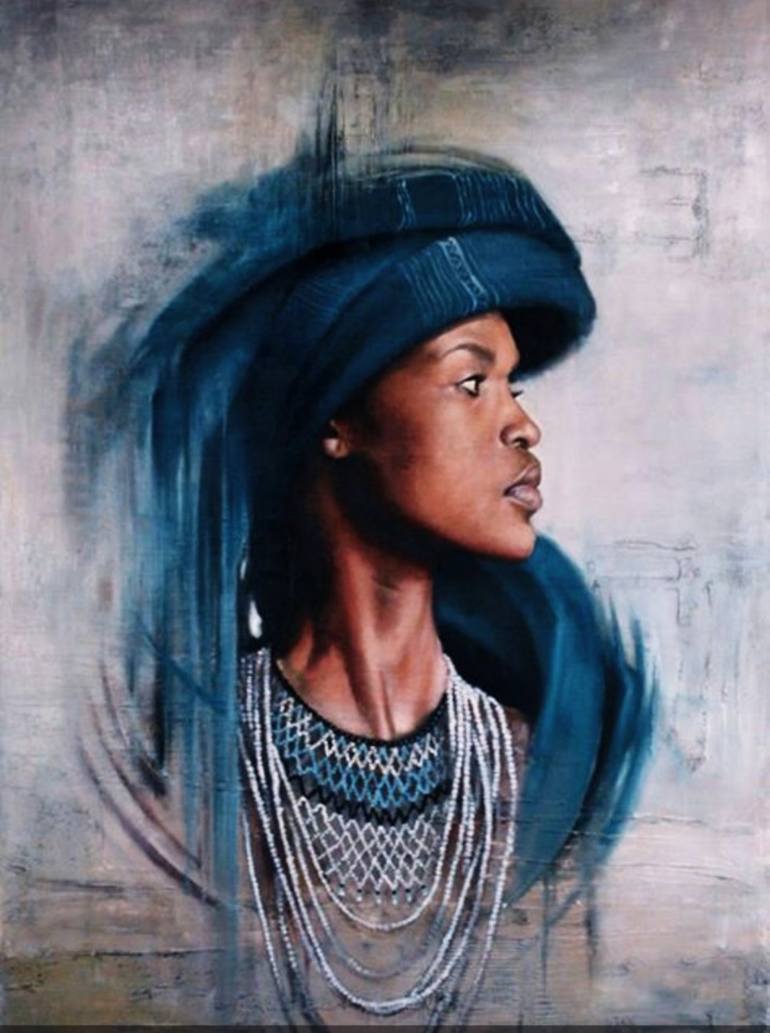 Fulani Painting by Okearts African Exhibitions | Saatchi Art