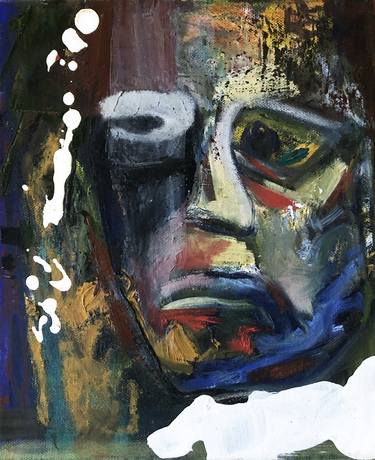 Original Abstract Portrait Paintings by Olga Wardega