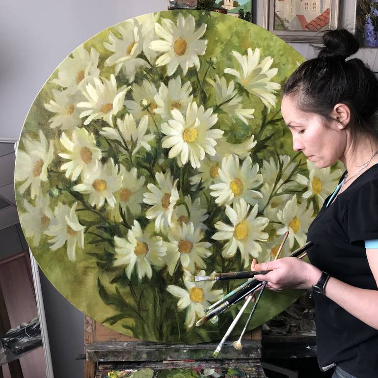 Original Fine Art Floral Painting by Julia Nepokrytaya