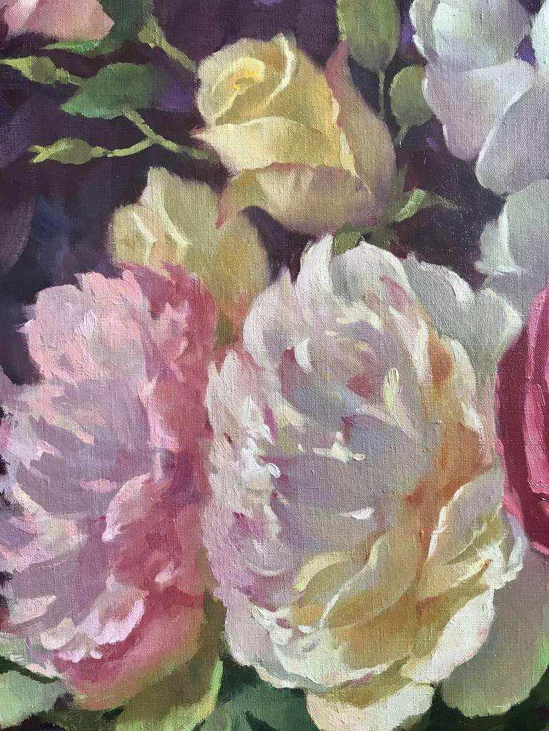 Original Fine Art Floral Painting by Julia Nepokrytaya