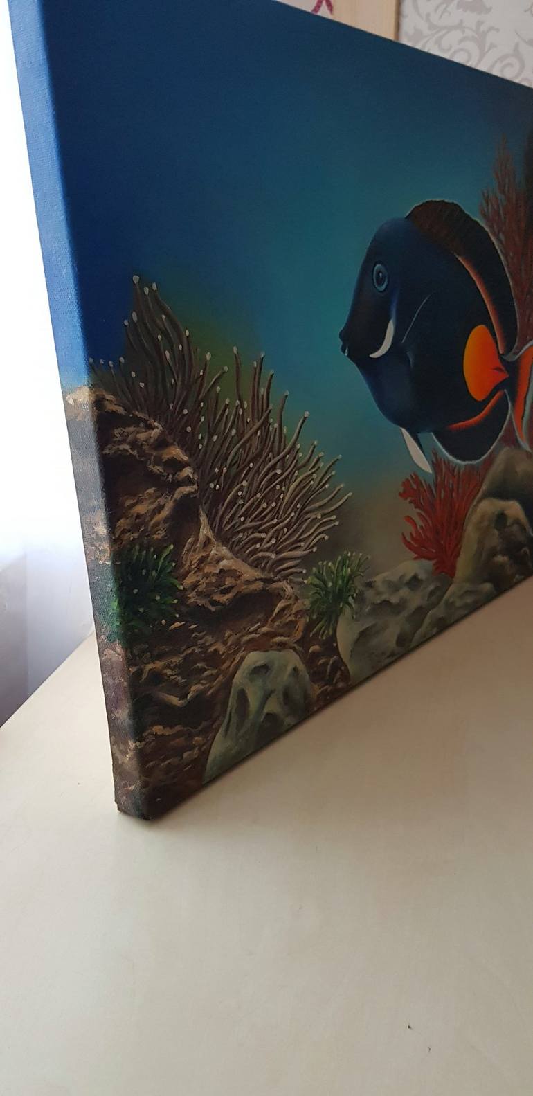 Original Modern Fish Painting by Svetlana Prus