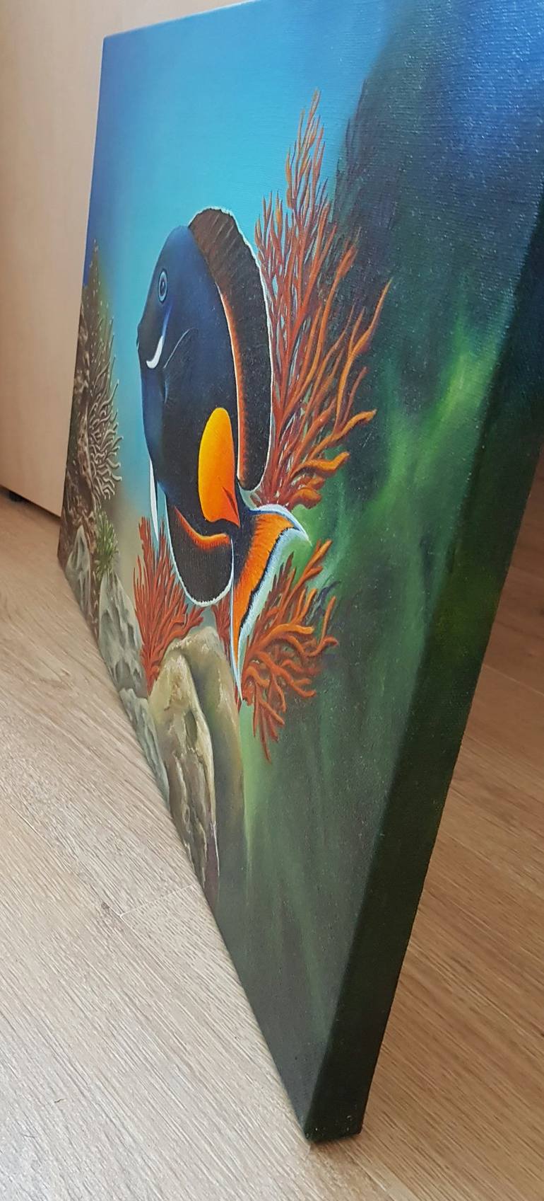 Original Modern Fish Painting by Svetlana Prus