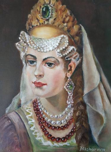 Original Portrait Painting by Tatyana Mishurova