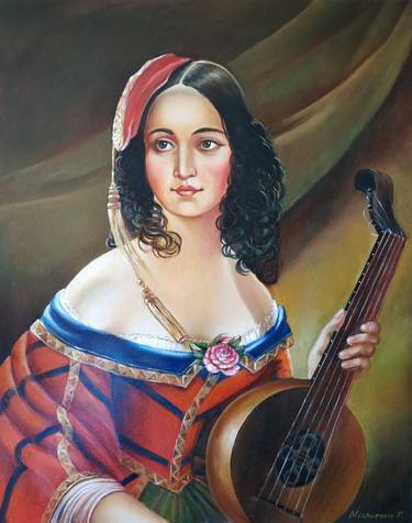 Original Portraiture Women Painting by Tatyana Mishurova