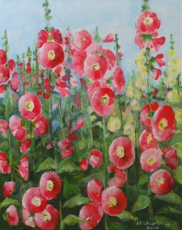 Original Expressionism Garden Paintings by Tatyana Mishurova