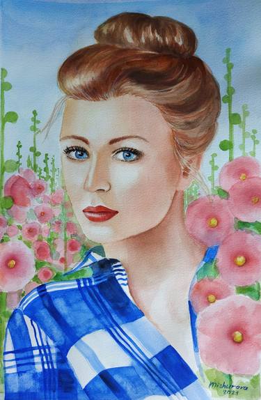 Original Illustration Portrait Paintings by Tatyana Mishurova