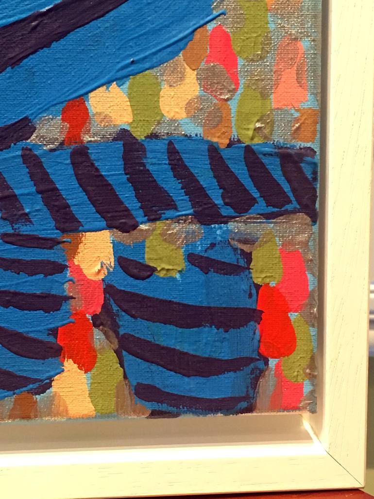 Original Abstract Sports Painting by Barry Laden