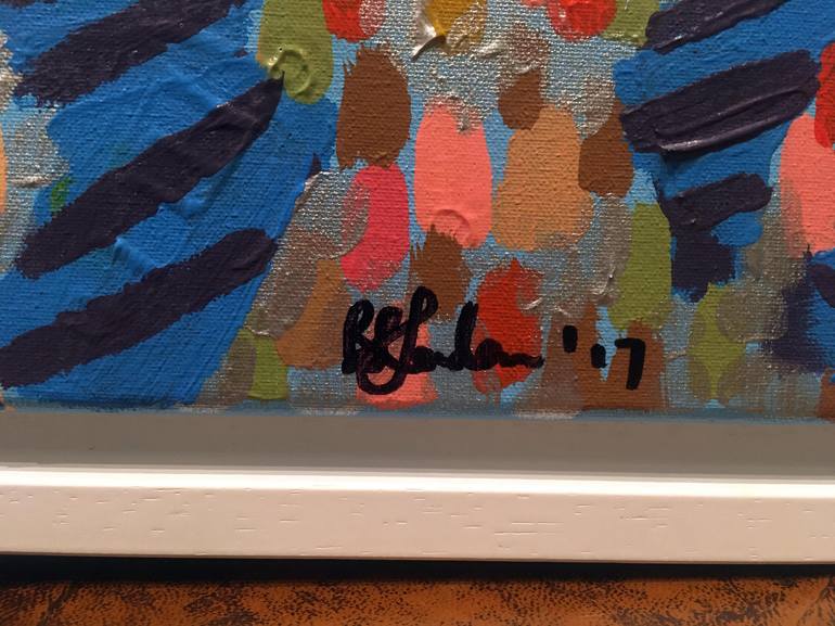 Original Abstract Sports Painting by Barry Laden