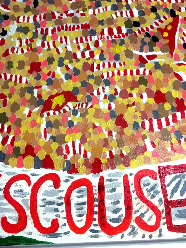 Original Abstract Sports Painting by Barry Laden