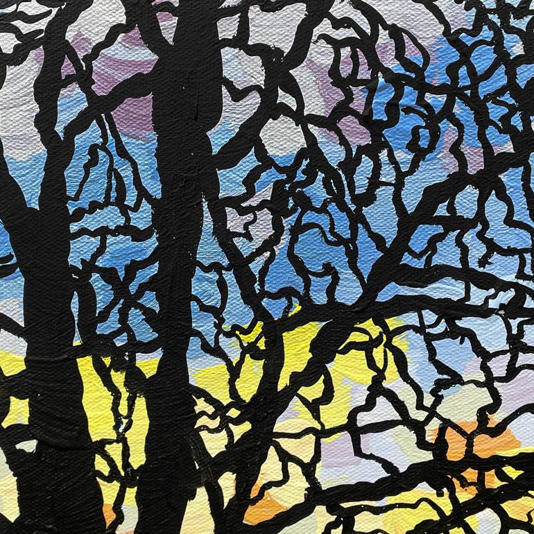 Original Abstract Expressionism Landscape Painting by Barry Laden