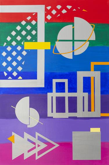 Print of Abstract Geometric Paintings by Adrian Banu