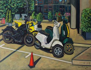 Original Motorcycle Paintings by Irina Ivanova