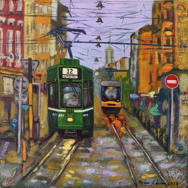 Print of Expressionism Cities Paintings by Irina Ivanova