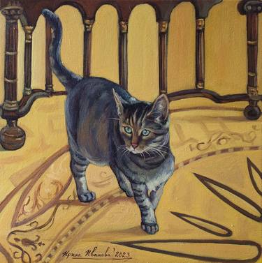 Original Fine Art Cats Paintings by Irina Ivanova