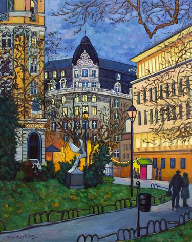 Original Expressionism Cities Paintings by Irina Ivanova