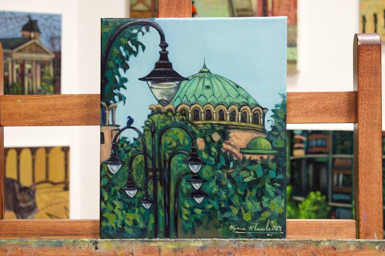 Original Fine Art Cities Painting by Irina Ivanova