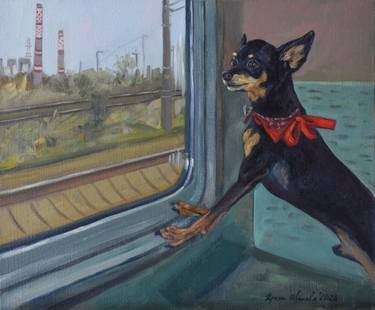 Original Dogs Paintings by Irina Ivanova