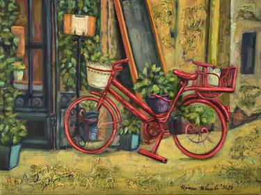 Print of Bike Paintings by Irina Ivanova