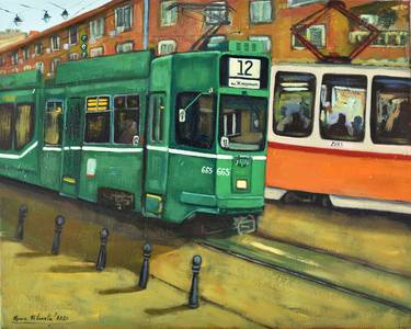 Original Train Paintings by Irina Ivanova