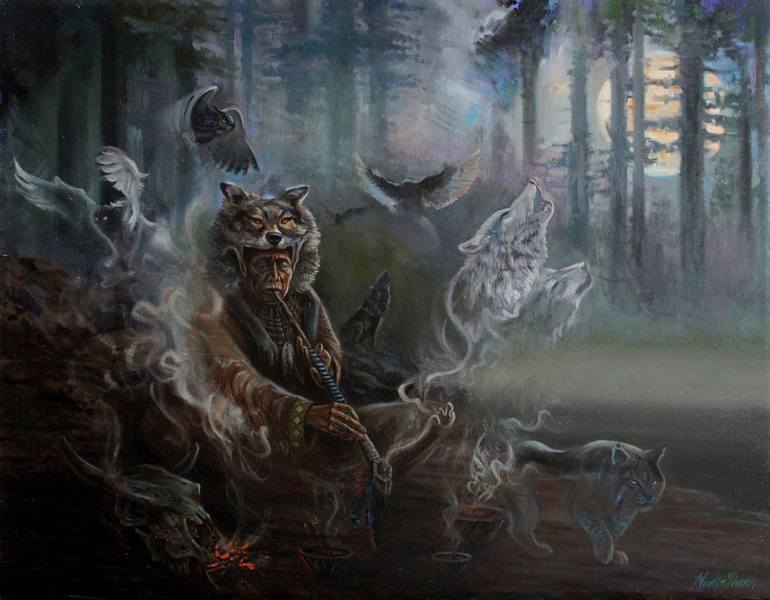 Werewolf Shaman Of The Forrest | Photographic Print