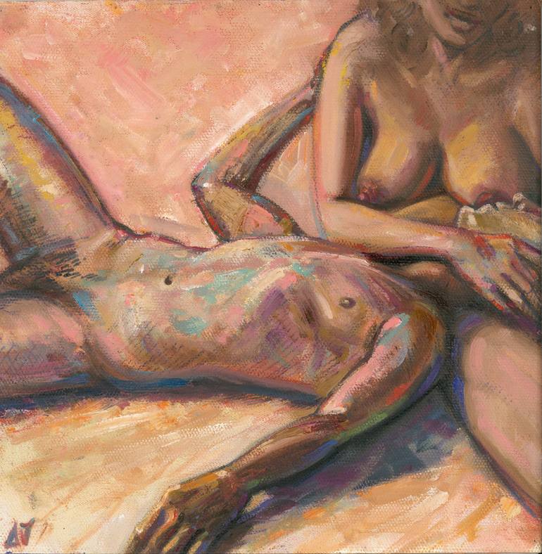 Original Modern Nude Painting by Nadir Babayev