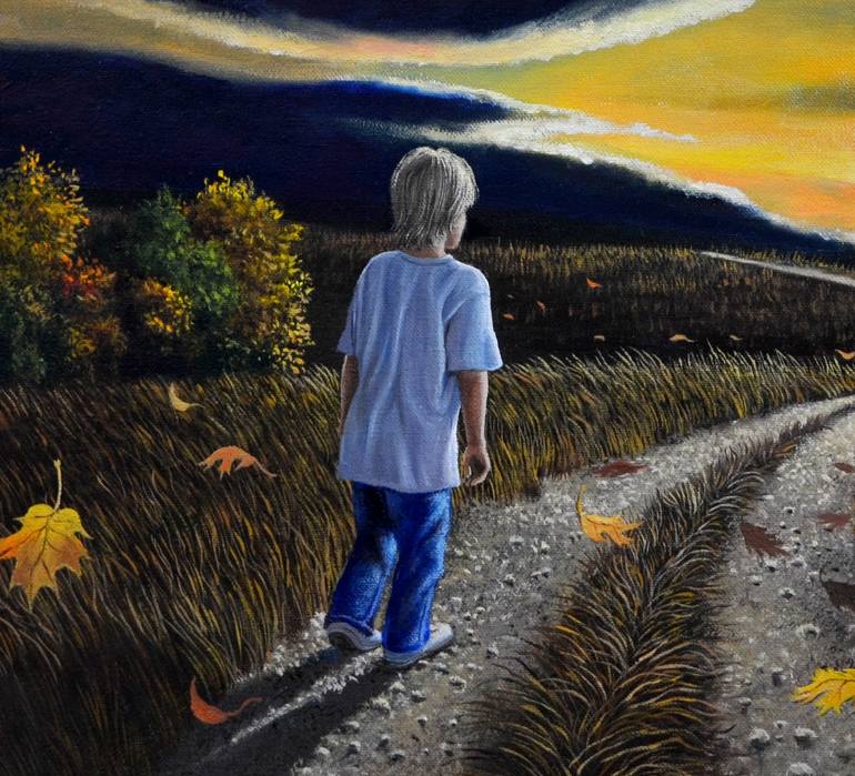 Original Realism Children Painting by Christopher Shellhammer