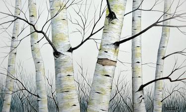 Print of Photorealism Tree Paintings by Christopher Shellhammer