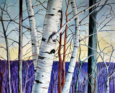 Original Modern Tree Paintings by Christopher Shellhammer