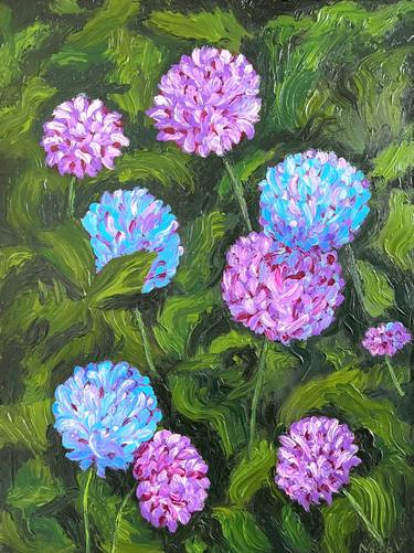 Original Impressionism Floral Paintings by Nadia Vysochanskaya