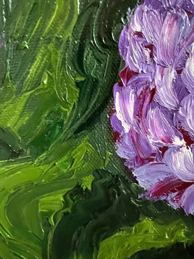 Original Impressionism Floral Painting by Nadia Vysochanskaya