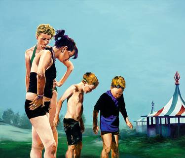 Original Realism Beach Paintings by Linda Post