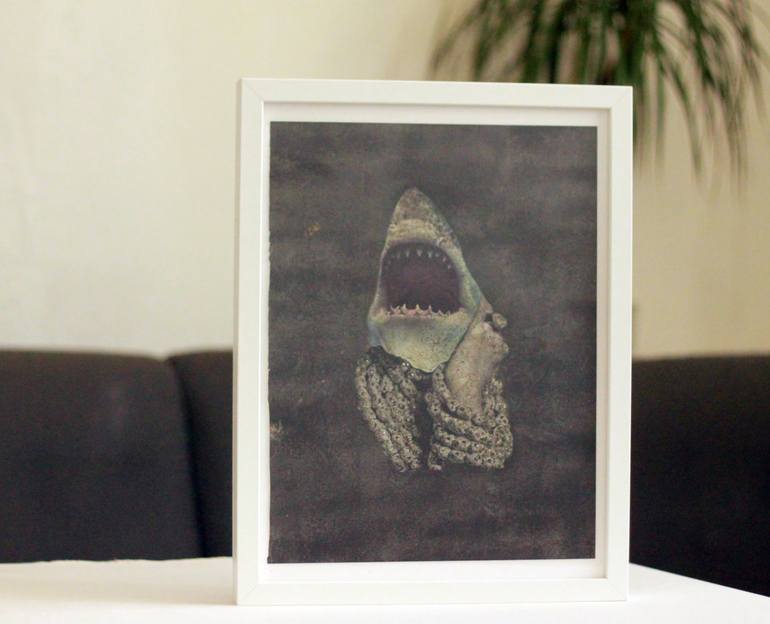 Original Dada Animal Collage by Guillaume Serve