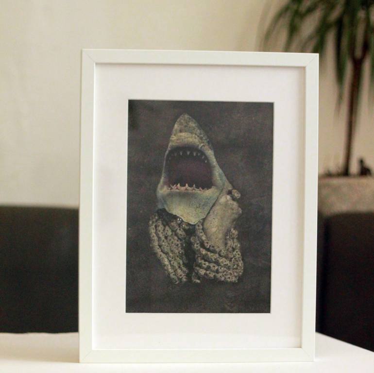 Original Dada Animal Collage by Guillaume Serve