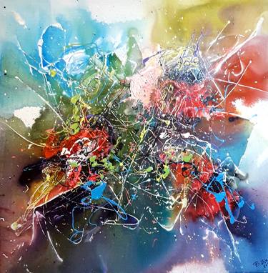 Original Abstract Paintings by Bore Minov