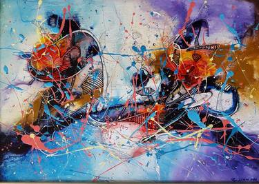 Original Abstract Paintings by Bore Minov