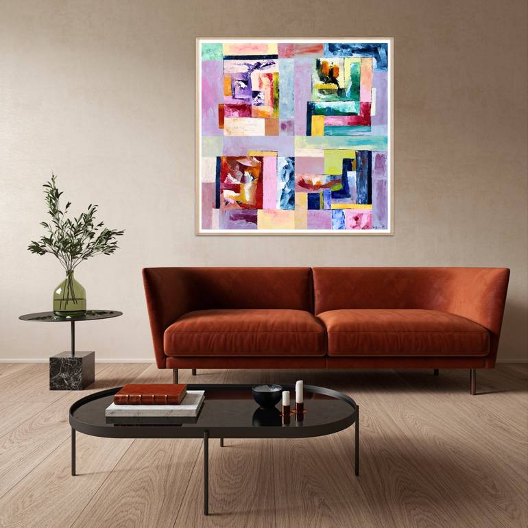Original Abstract Expressionism Abstract Painting by Alberto Gulminetti