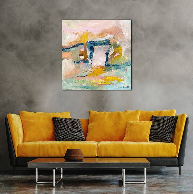 Original Abstract Expressionism Abstract Painting by Alberto Gulminetti