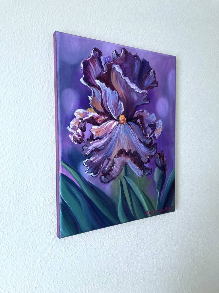 Original Art Deco Floral Painting by Natalia Karapunarly